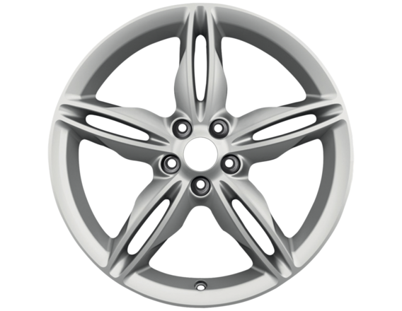 Genuine Alloy Wheel 19" 5 x 2-spoke design, silver machined - 2237406