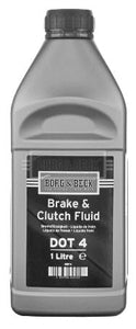 Borg & Beck - BRAKE FLUID 1 litre - BBF4 - Fits: DOT 4 Brake Fluid 1 ltr