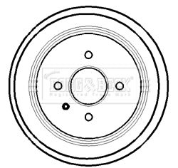 Borg & Beck - BRAKE DRUM - BBR7127 - Fits: Vauxhall Astra/Vectra 96-02