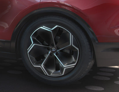 Genuine Alloy Wheel 21" rear, 5 spoke design, Asphalt Black and Bright Machined - 2707038