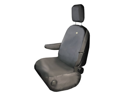 Genuine HDD* Seat Cover single passenger seat, black - FCSBLK411
