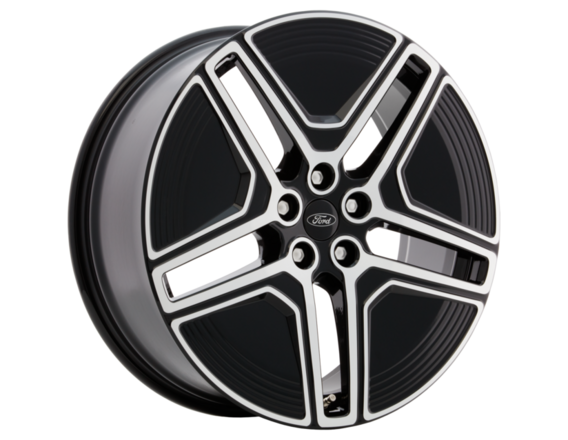 Genuine Alloy Wheel 20" front, 5 x 2-spoke design, Absolute Black and Bright Machined - 2689776