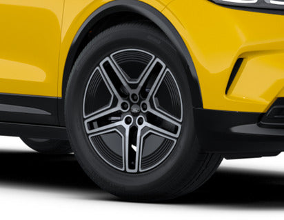 Genuine Alloy Wheel 20" front, 5 x 2-spoke design, Absolute Black and Bright Machined - 2689776