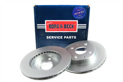 Borg & Beck - BRAKE DISC PAIR - BBD4145 - Fits: Daihatsu Sirion 98-05