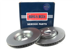 Borg & Beck - BRAKE DISC PAIR - BBD4745 - Fits: Toyota Avensis 1.6,1.8,2.0 09-