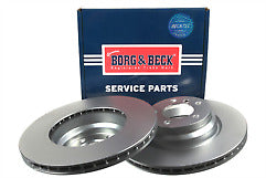 Borg & Beck - BRAKE DISC PAIR - BBD4472 - Fits: BMW 325i,330i,320d  01/05-