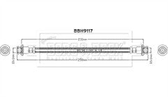 Borg & Beck - BRAKE HOSE - BBH9117 - Fits: Qashqai III 2021- J12