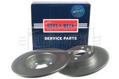 Borg & Beck - BRAKE DISC PAIR - BBD4394 - Fits: Vauxhall Meriva 1.6 16v, 1.8 0