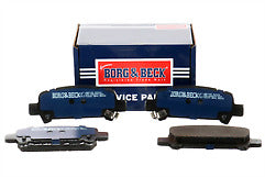 Borg & Beck - REAR BRAKE PADS - BBP1705 - Fits: Subaru Impreza WRX Turbo 98-02