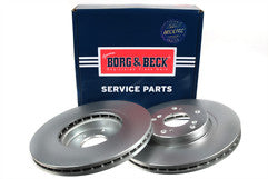 Borg & Beck - BRAKE DISC PAIR - BBD4741 - Fits: Honda Accord 2.0,2.2 DTEC 08-