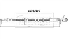 Borg & Beck - BRAKE HOSE - BBH9099 - Fits: XC40 2017- 536