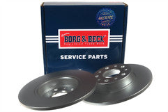 Borg & Beck - BRAKE DISC PAIR - BBD5312 - Fits: Fiat 500L 09/12-