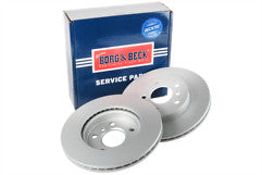 Borg & Beck - BRAKE DISC PAIR - BBD5425 - Fits: Mini One,Cooper(F55,56) 07/14-