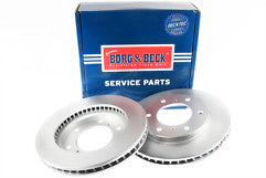 Borg & Beck - BRAKE DISC PAIR - BBD4692 - Fits: Mitsubishi L200 2.5 Di-D 06 -