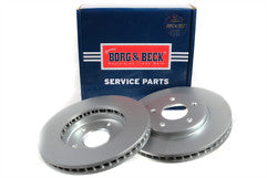 Borg & Beck - BRAKE DISC PAIR - BBD5384 - Fits: Nissan Leaf 0.8 (EM61) 11/10-