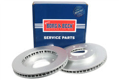 Borg & Beck - BRAKE DISC PAIR - BBD4357 - Fits: Mitsubishi Shogun 3.2D,3.5 00-