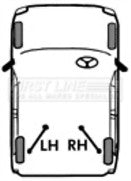 First Line - BRAKE CABLE REAR RH - FKB6023 - Fits: Discovery 04-