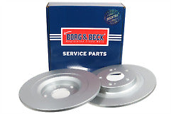 Borg & Beck - BRAKE DISC PAIR - BBD5396 - Fits: Citroen C4 Aircross 04/12-