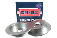 Borg & Beck - BRAKE DISC PAIR - BBD4378 - Fits: Toyota Corolla 1.4,1.6 01-