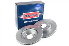 Borg & Beck - BRAKE DISC PAIR - BBD4314 - Fits: Audi,VW A3,Golf 02-