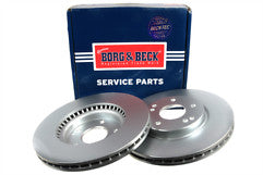 Borg & Beck - BRAKE DISC PAIR - BBD5447 - Fits: Ssangyong Korando 2.0e XDi 10-