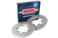 Borg & Beck - BRAKE DISC PAIR - BBD5386 - Fits: Ford Transit 2.2TDCi 05/14-