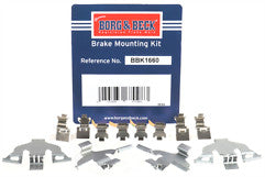 Borg & Beck - FITTING KIT - PADS - BBK1660 - Fits: A4, A5, A8, Q5, Q7 08/15-
