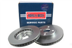 Borg & Beck - BRAKE DISC PAIR - BBD4379 - Fits: Toyota Corolla 1.8 01-