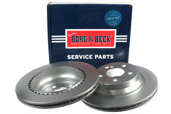 Borg & Beck - BRAKE DISC PAIR - BBD4353 - Fits: Mercedes E400/500 02-