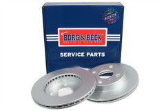 Borg & Beck - BRAKE DISC PAIR - BBD4173 - Fits: Toyota Yaris 1.0i,1.3i 1999-