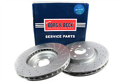 Borg & Beck - BRAKE DISC PAIR - BBD5355 - Fits: MB A,B Class(W176,246) 06/11-