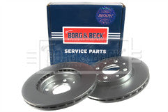 Borg & Beck - BRAKE DISC PAIR - BBD4406 - Fits: Fiat Panda 03-