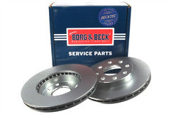 Borg & Beck - BRAKE DISC PAIR - BBD4510 - Fits: Daewoo Kalos 1.2,1.4 9/02