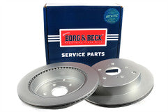 Borg & Beck - BRAKE DISC PAIR - BBD5196 - Fits: Suzuki Grand Vitara 2.4 10/08-
