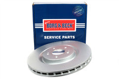 Borg & Beck - BRAKE DISC SINGLE - BBD6100S - Fits: Mitsub. Lancer 2.0i EVO 06/08-