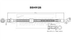 Borg & Beck - BRAKE HOSE - BBH9128 - Fits: XE 2015- X760