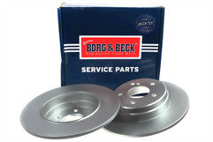 Borg & Beck - BRAKE DISC PAIR - BBD5080 - Fits: Mercedes E W210 95- rear