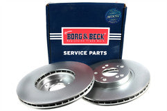 Borg & Beck - BRAKE DISC PAIR - BBD4593 - Fits: "Honda Accord 16"" wheels 03-08"