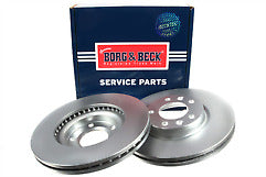 Borg & Beck - BRAKE DISC PAIR - BBD4443 - Fits: Peugeot 407 1.6-2.0 04-