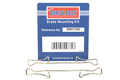 Borg & Beck - FITTING KIT - PADS - BBK1180 - Fits: Alfa, Fiat, Opel, Vauxhall