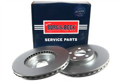 Borg & Beck - BRAKE DISC PAIR - BBD5639 - Fits: Transit Connect SWB 05/18-
