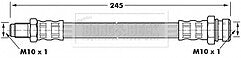 Borg & Beck - BRAKE HOSE - BBH7103 - Fits: Mitsubishi L200,Pajero II