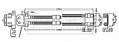 Borg & Beck - BRAKE HOSE - BBH8773 - Fits: Transit,Tourneo Custom 2014>