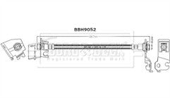 Borg & Beck - BRAKE HOSE - BBH9052 - Fits: I10 I 2007-2017 PA