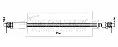 Borg & Beck - BRAKE HOSE - BBH8841 - Fits: Audi,Seat,Skoda & VW various models 2017-