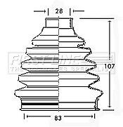 First Line - CV JOINT BOOT KIT - FCB2330 - Fits: Ford Mondeo MkII - Outer