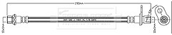 Borg & Beck - BRAKE HOSE - BBH7937 - Fits: Toyota Auris,Corolla,Verso