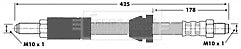 Borg & Beck - BRAKE HOSE - BBH6144 - Fits: Ford Fiesta 83-89