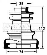 First Line - CV JOINT BOOT KIT - FCB6030 - Fits: Nissan 200SX S13