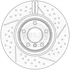 Borg & Beck - BRAKE DISC SINGLE - BBD7008S - Fits: 3 Series (F30,34,80) + M Tech 04/11-